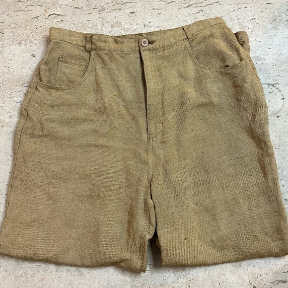 Doncaster Pants - Vintage Y2K Linen Doncaster Pants Size 10